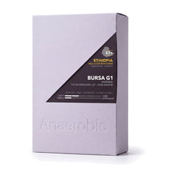 Ethiopia Bursa G1 Washed — 10oz box, front three-quarter view on white
