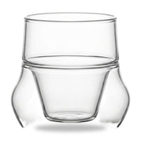 Anaerobic Double-Wall Glass — straight-on view on white